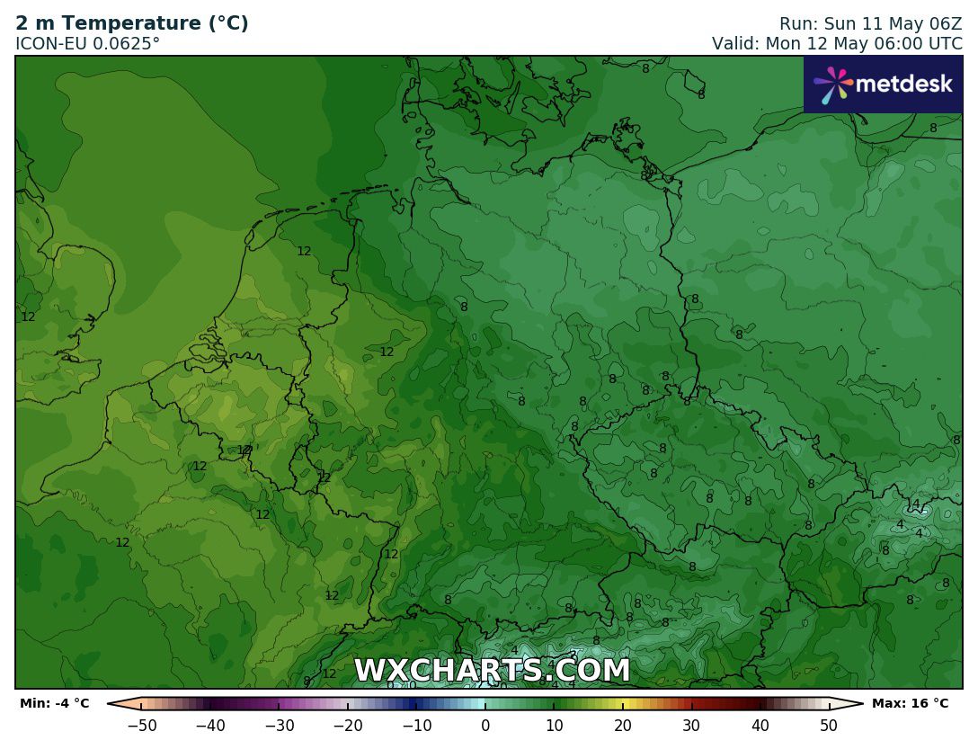 Temperaturprognose Deutschland morgen