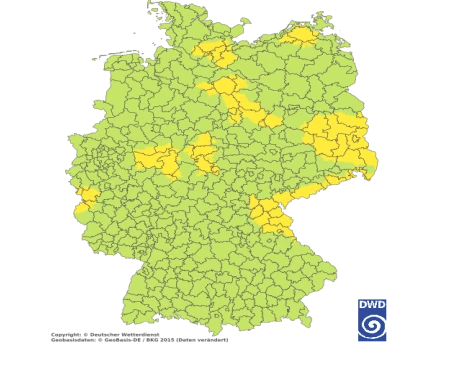 Unwetterwarnungen Deutschland